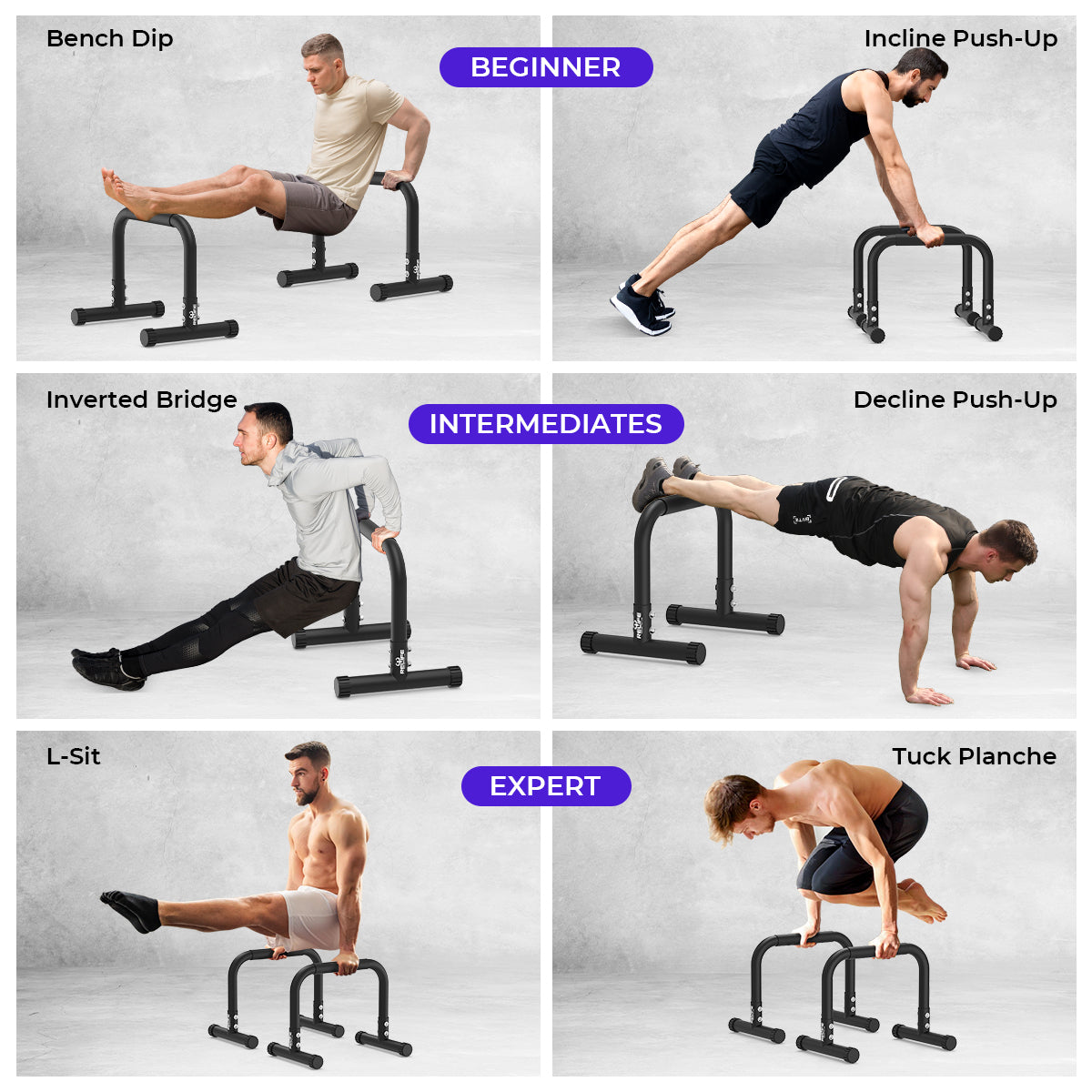 relife-power-tower-parallettes-bars-14-liegest-tzgriffe image 6
