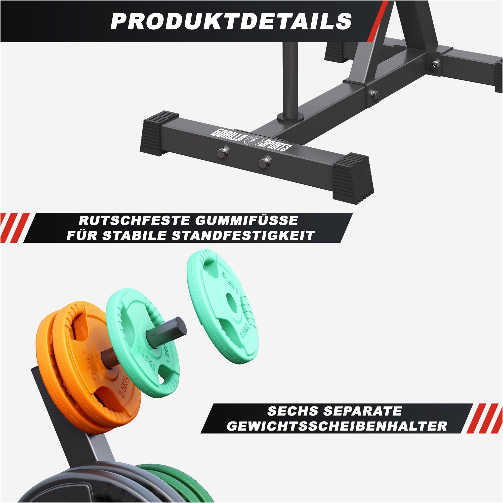 gyronetics-e-series-hantelscheibenst-nder-6-fach-schwarz image 3