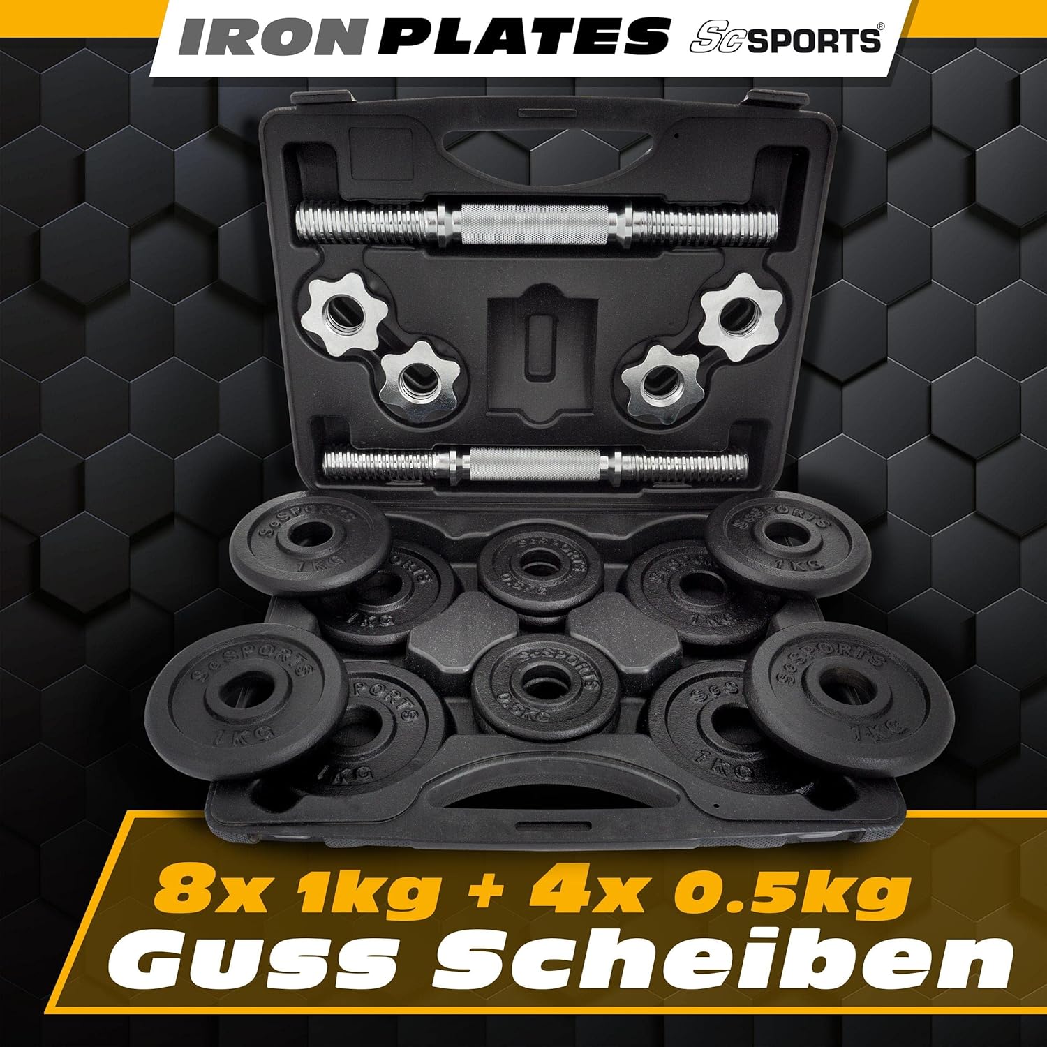 scsports-krafttraining-kurzhantel-set-koffer-20-kg-verstellbar image 3