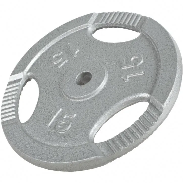 gyronetics-e-series-hantelscheibe-guss-gripper-2-5-lb-1-1-kg-silber image 1