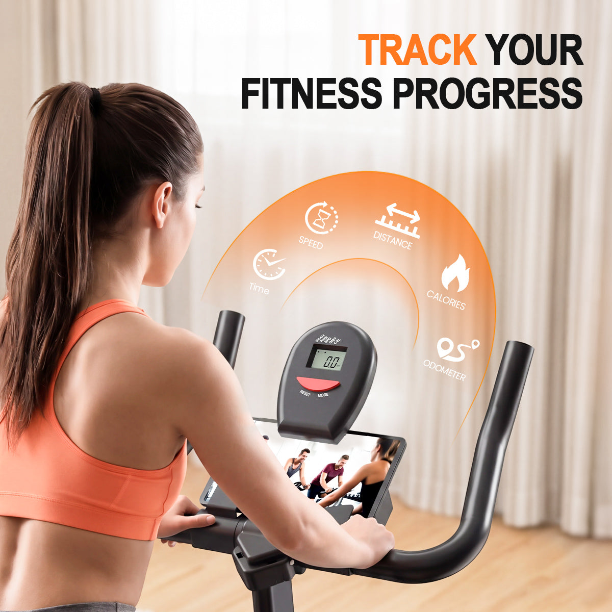 relife-exercise-bike-heimtrainer-indoor-bike-schwarz-150-kg image 4