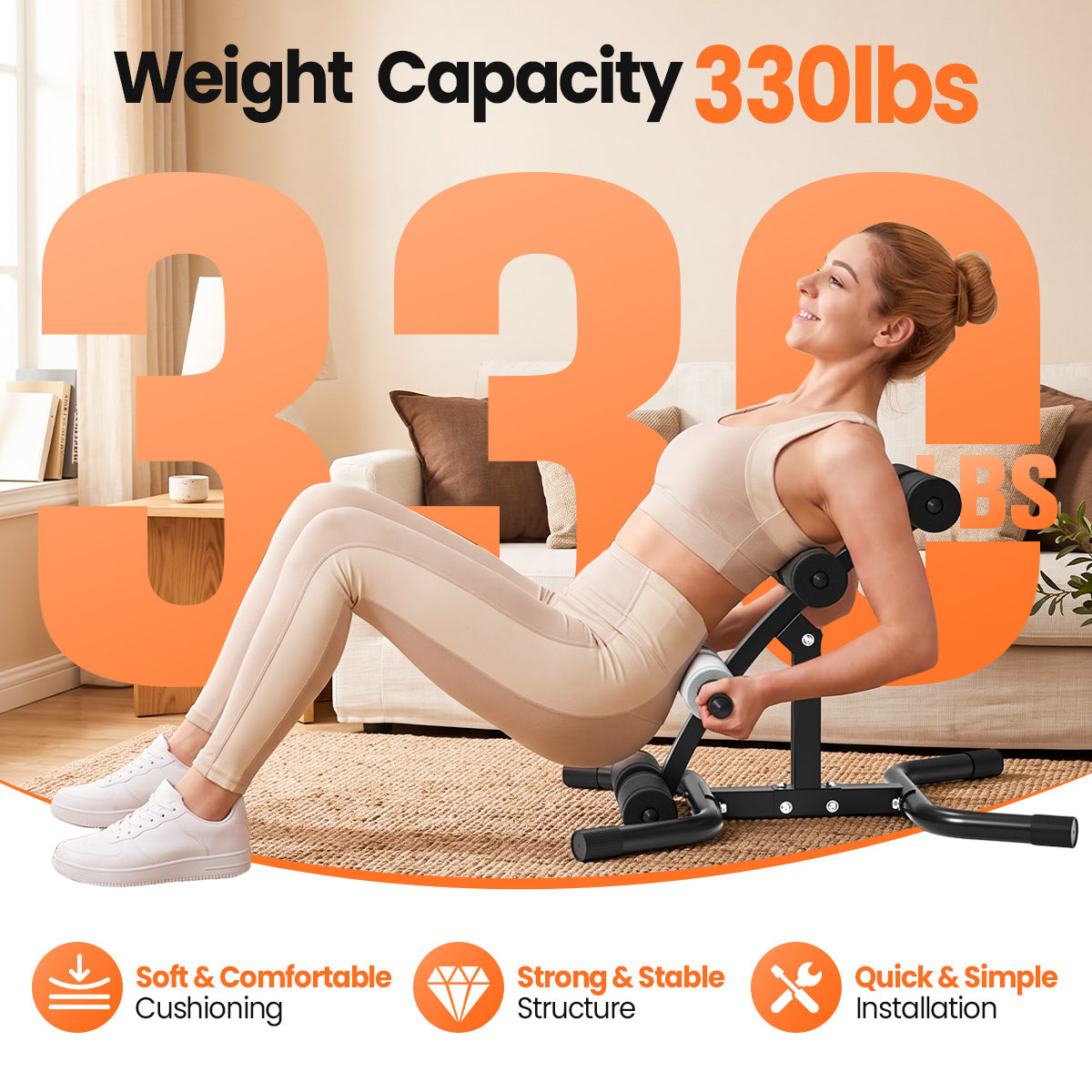 relife-weight-bench-mini-inversionstisch-r-cken-150-kg-pink image 2