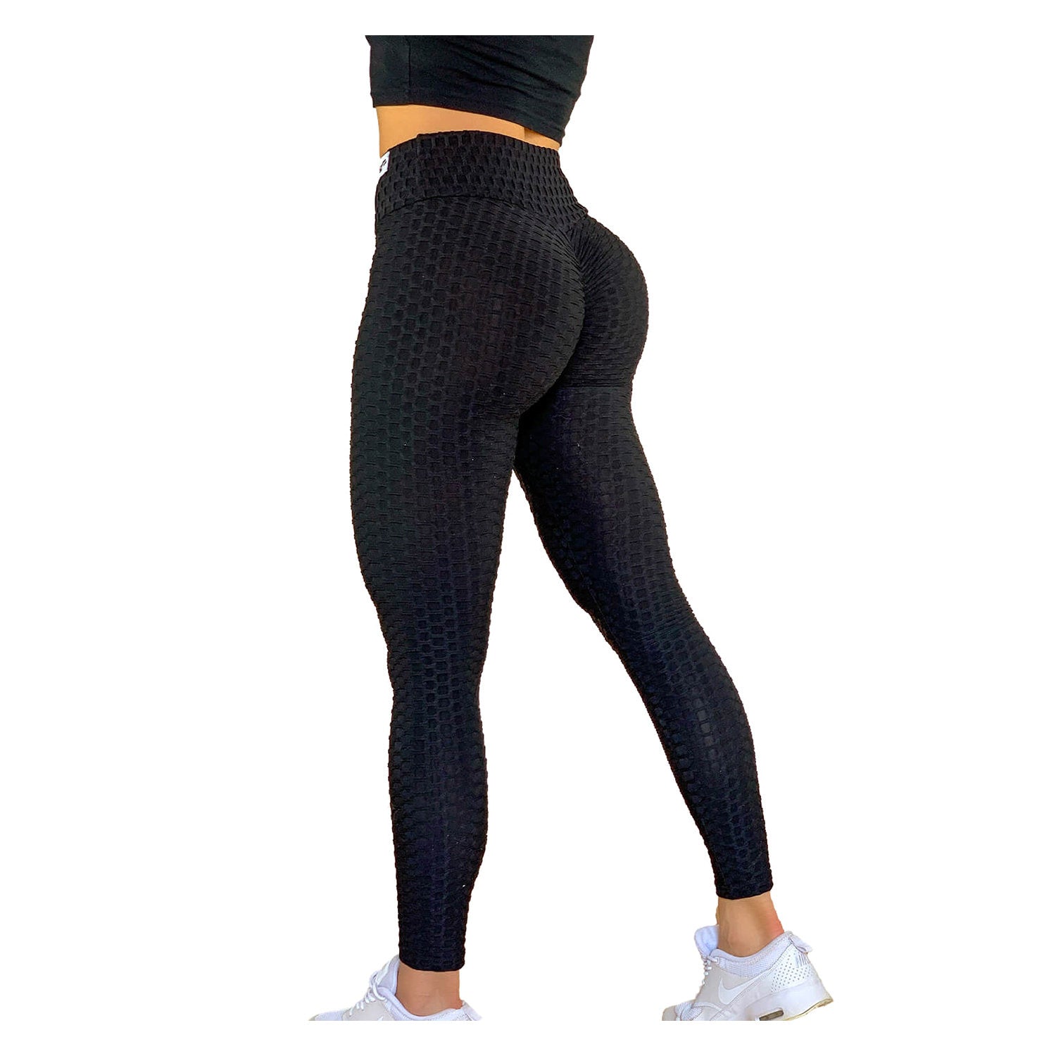 zec-leggings-perfect-shape-damen-high-waist-scrunch-schwarz image 7