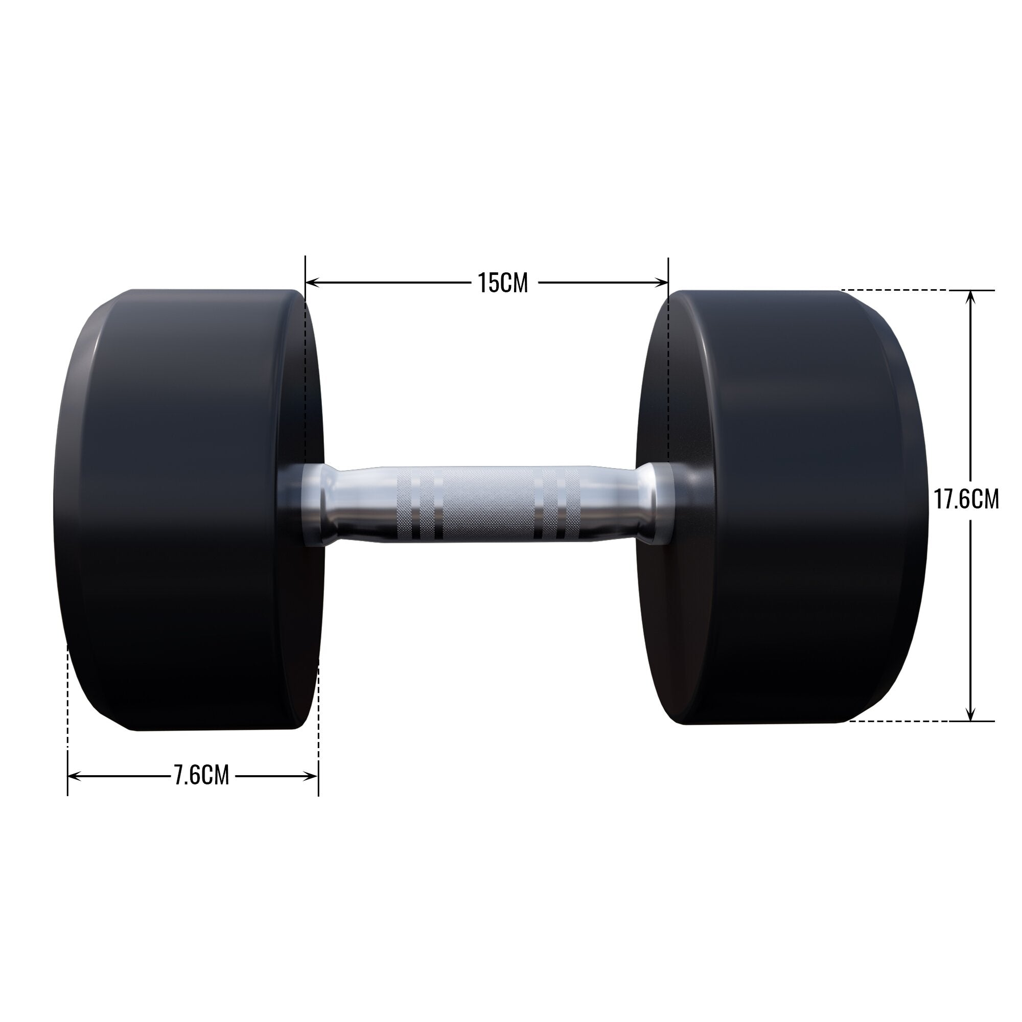 gyronetics-e-series-kurzhantel-gummi-10-kg-gusseisen image 5