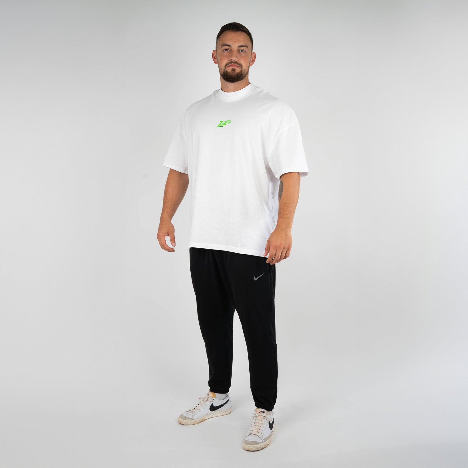 zec-basic-oversized-t-shirt-schwarz-l-baumwoll-shirt image 8