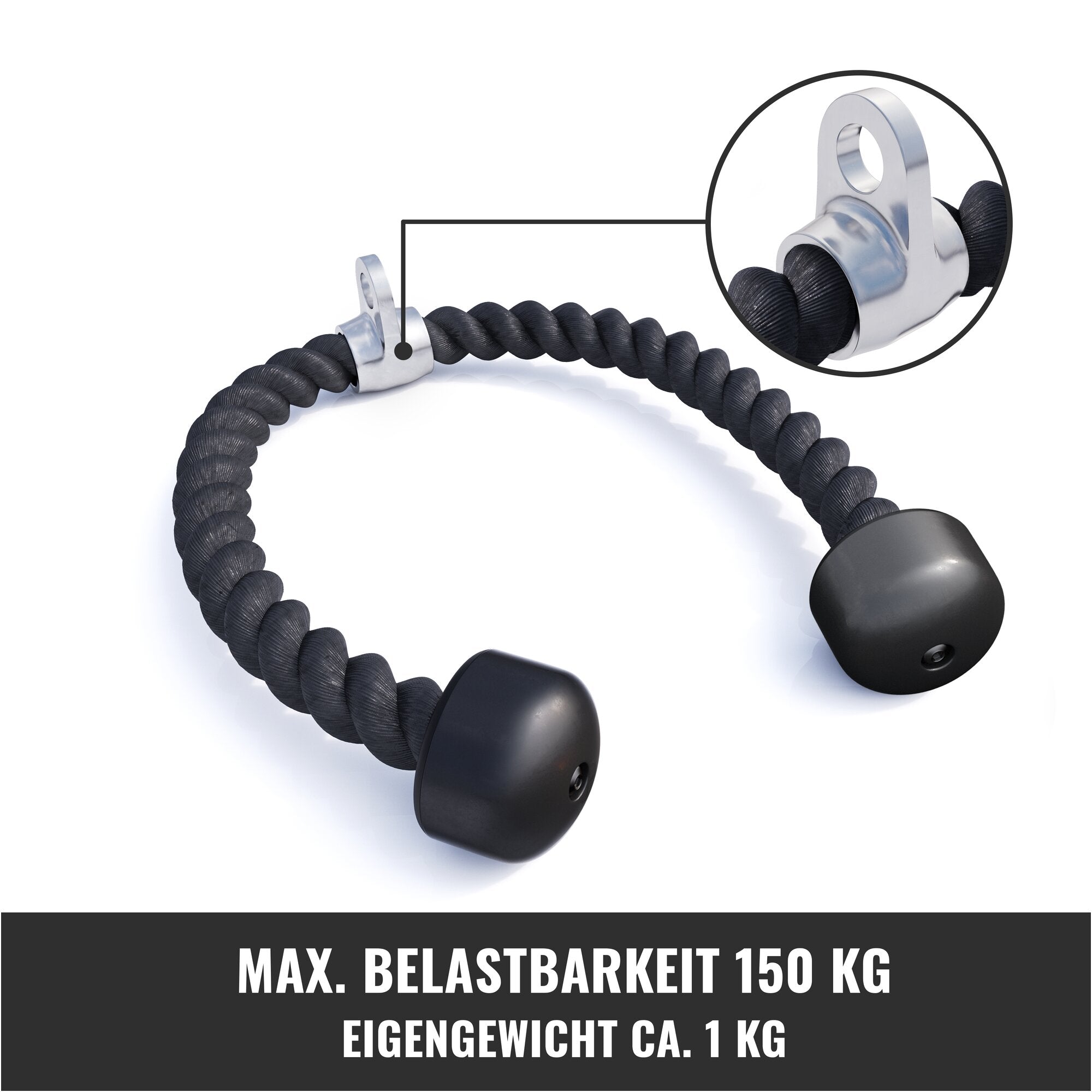 gyronetics-e-series-trizepsseil-nylon-68-cm-drehgelenk-chrom image 5