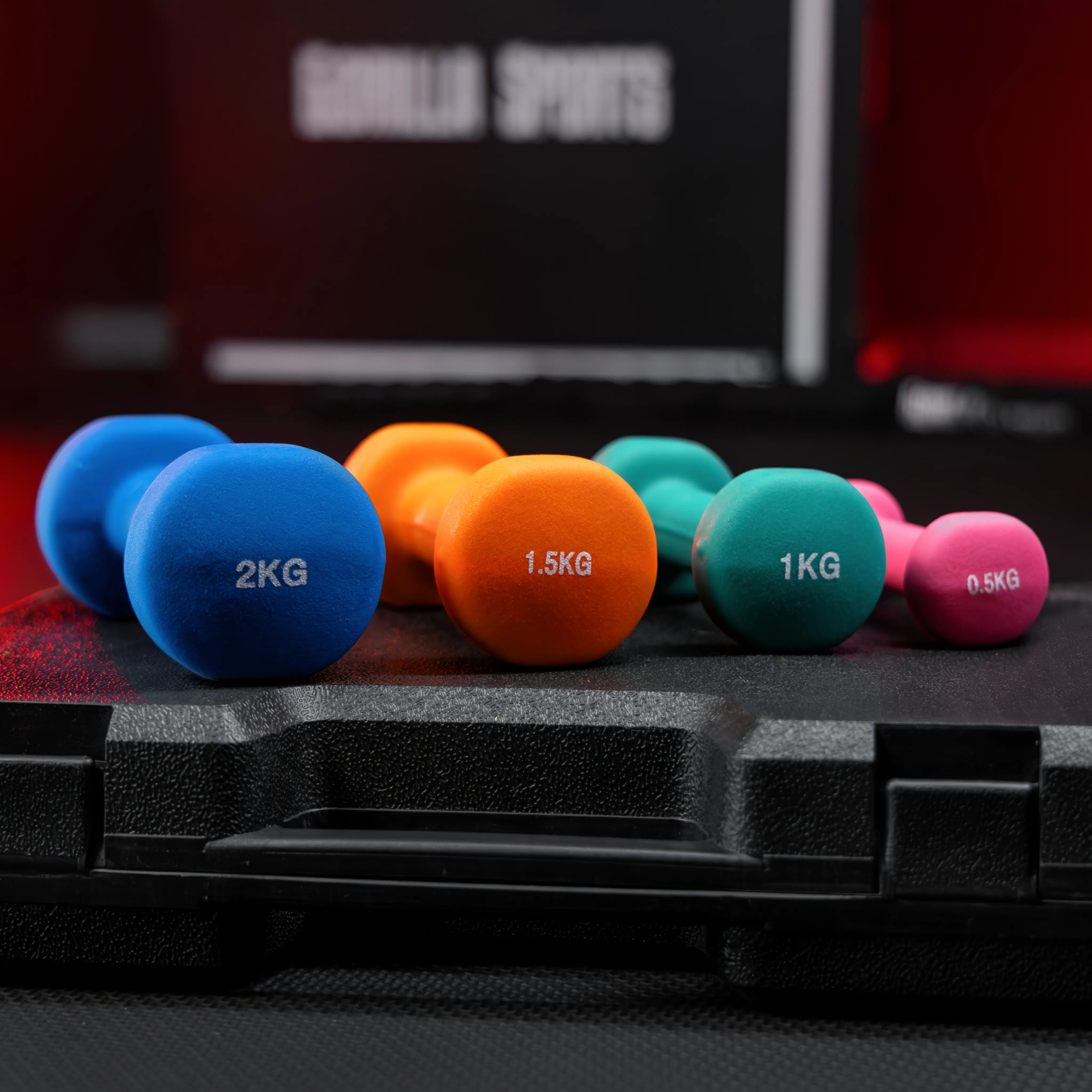 gyronetics-e-series-gymnastik-kurzhantel-set-neopren-10kg-koffer image 4