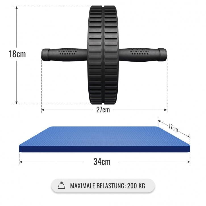 gyronetics-e-series-ab-roller-bauchroller-schwarz-mit-matte image 4