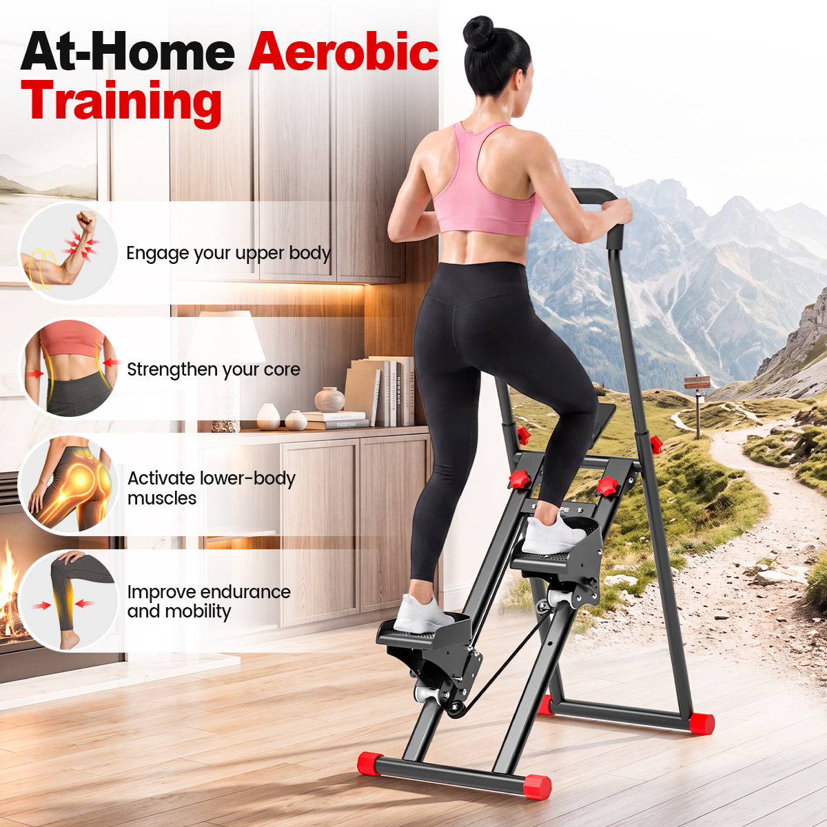 relife-vertical-climber-stepper-treppenstepper-schwarz image 3
