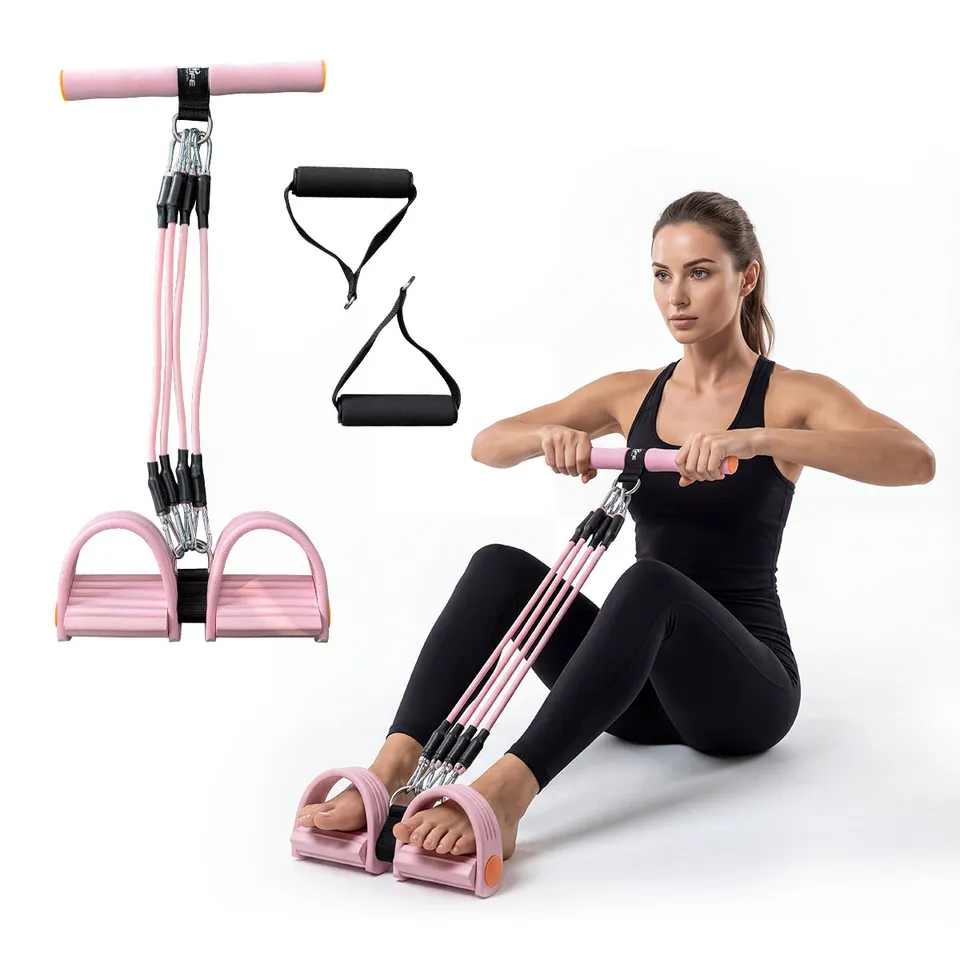 relife-resistance-bands-pedaltrainer-mit-griffen-pink image 1