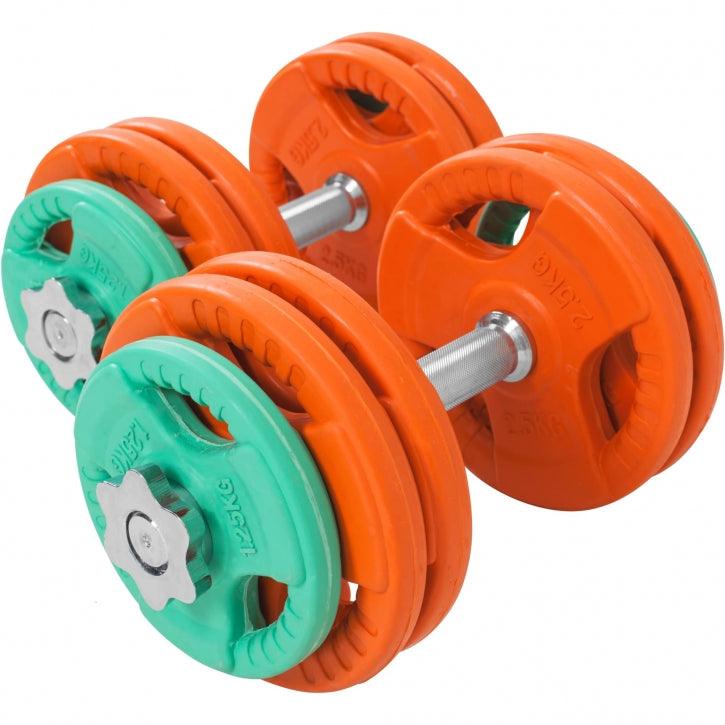 gyronetics-e-series-kurzhantel-set-30-kg-gummi-sternverschluss image 8