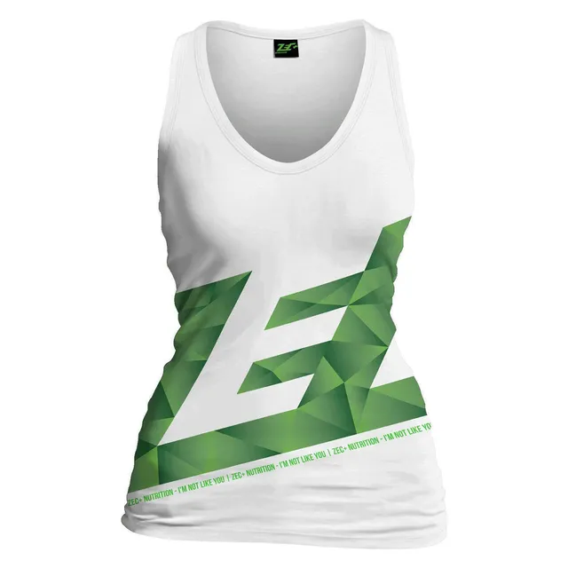 zec-lady-polygon-damen-tanktop-wei-fitness-top-baumwolle image 1