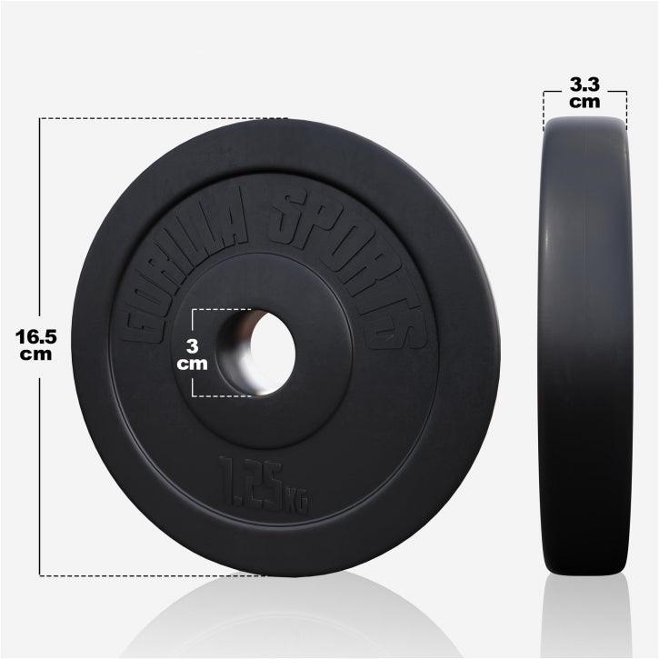 gyronetics-e-series-langhantelset-kunststoff-60-kg-sternverschluss image 4