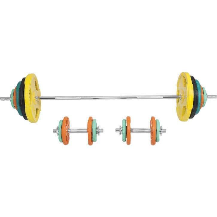 gyronetics-e-series-langhantel-set-gummi-gripper-100-kg-sternverschl image 7