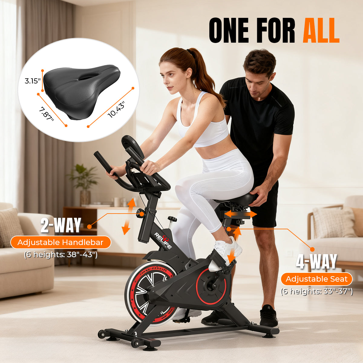 relife-exercise-bike-indoor-bike-heimtrainer-mit-riemenantrieb image 7
