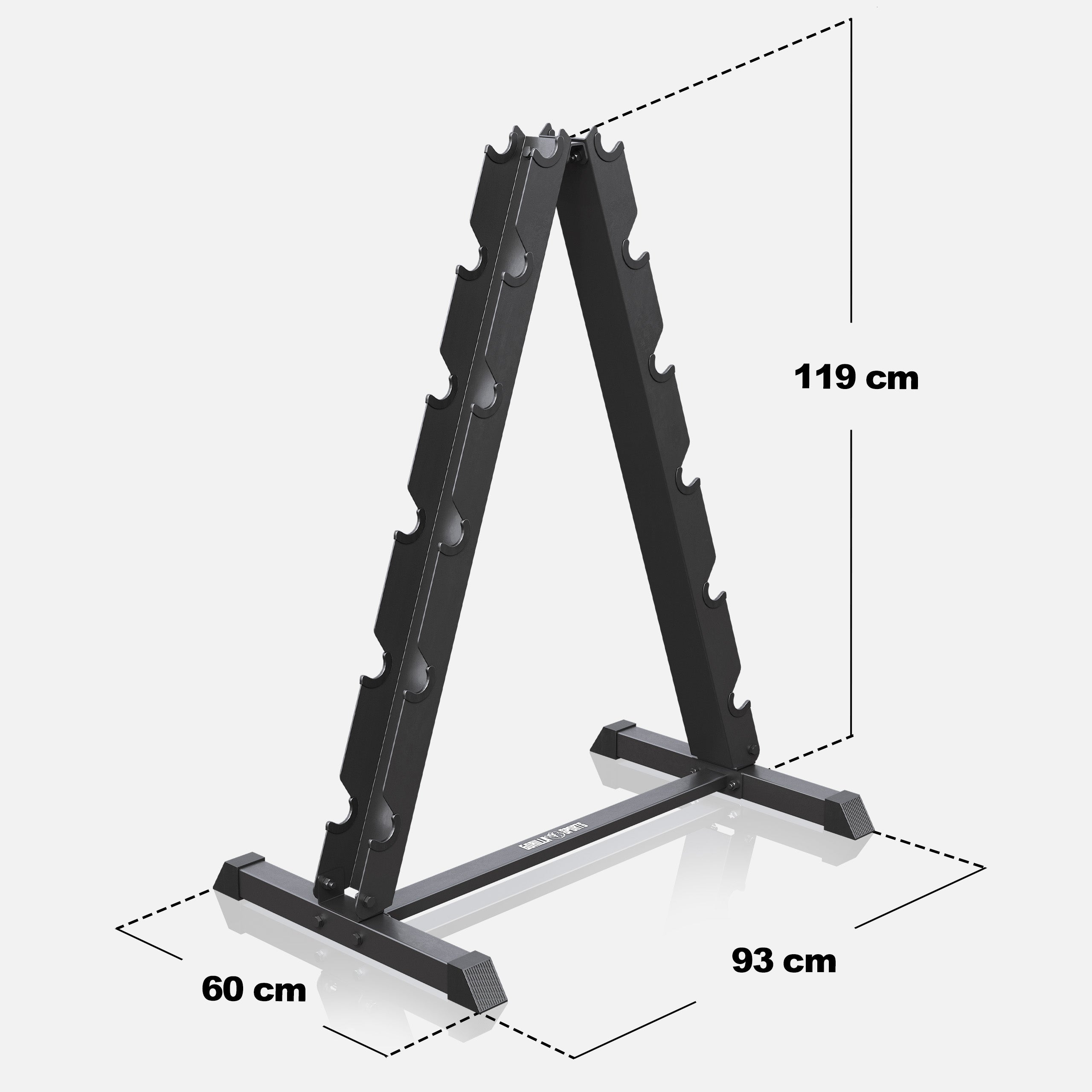 gyronetics-e-series-kurzhantelst-nder-schwarz-300-kg-12-ablagen image 6