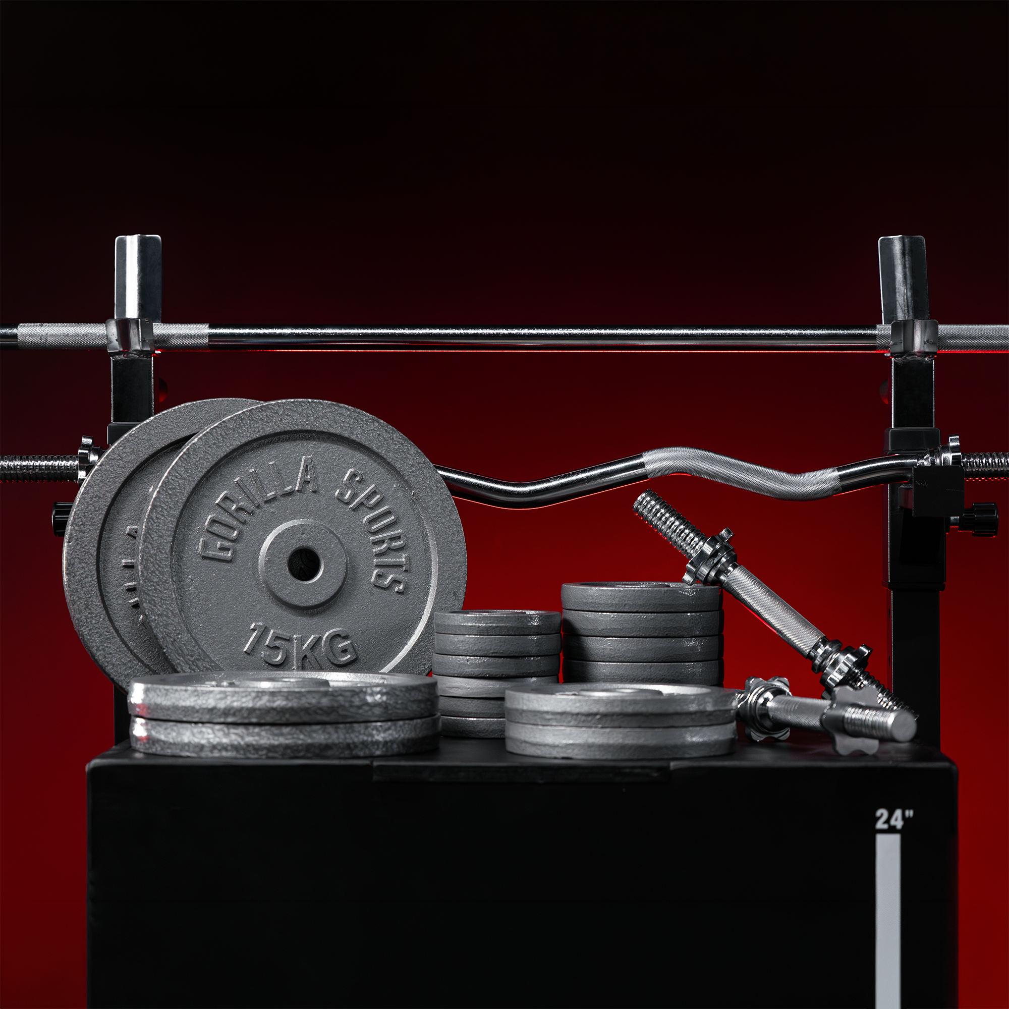 gyronetics-e-series-langhantel-set-gusseisen-108-kg-mit-verschl-ssen image 4