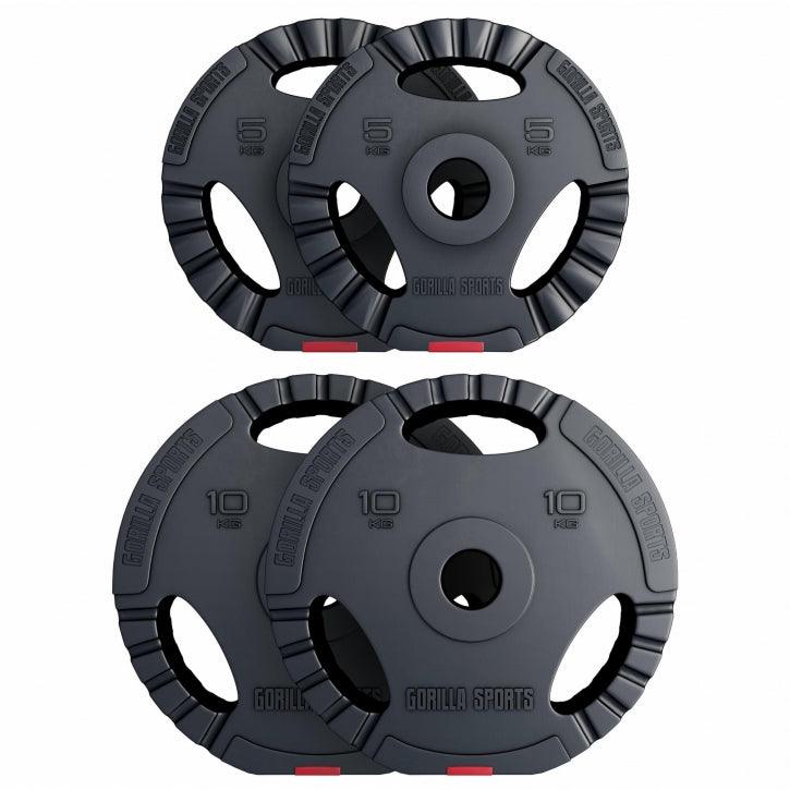 gyronetics-e-series-hantelscheibe-olympia-10-kg-kunststoff-gripper image 4