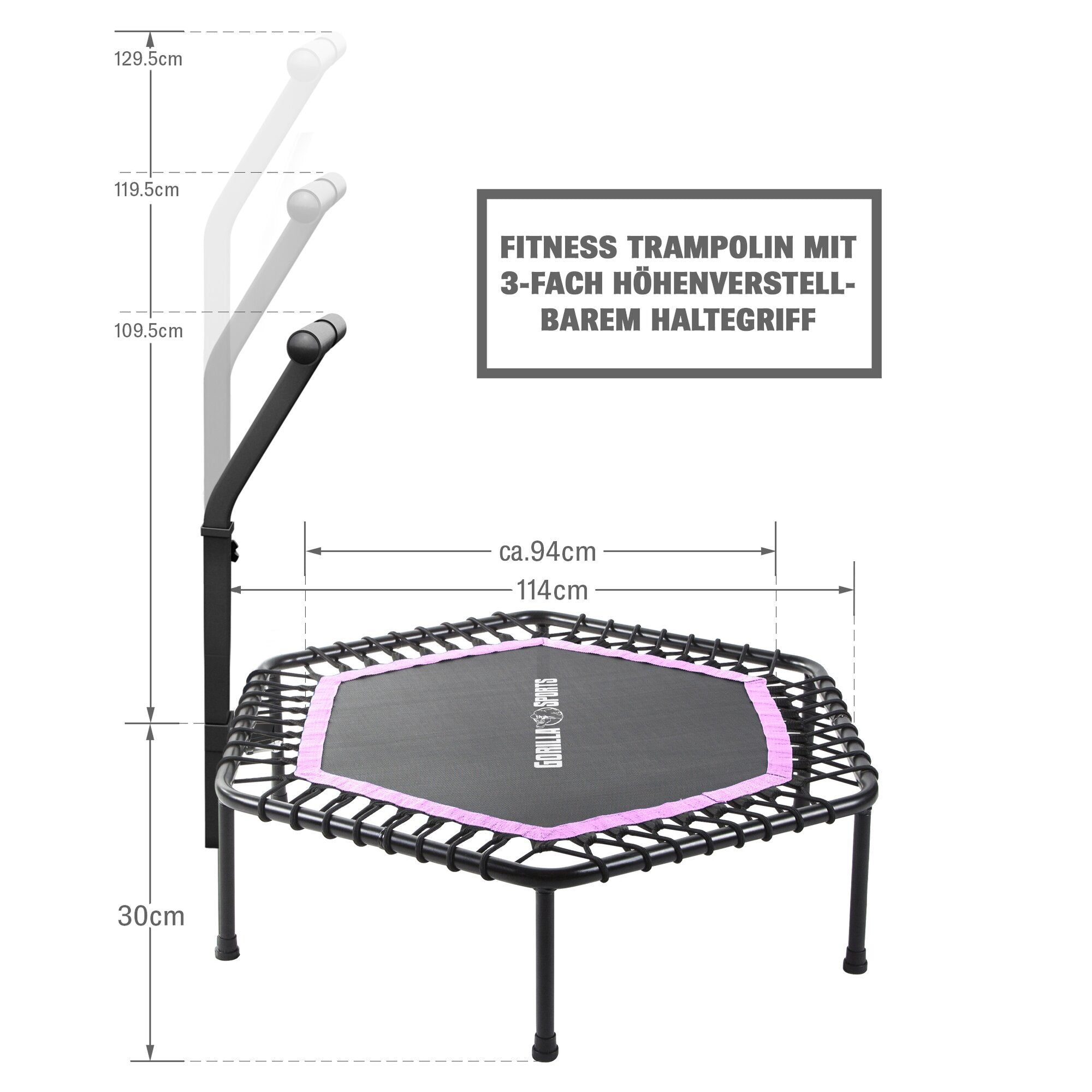gyronetics-trampolin-fitness-trampolin-mit-haltestange-100-kg image 3