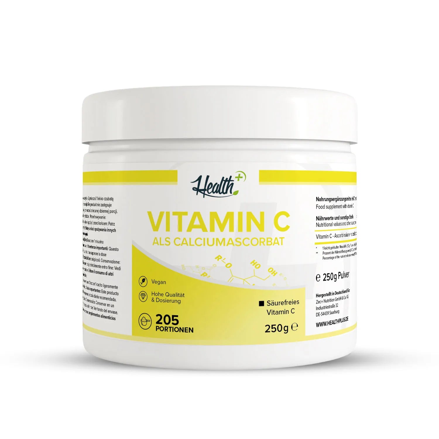 zec-health-vitamin-c-pulver-calciumascorbat-250-g image 1