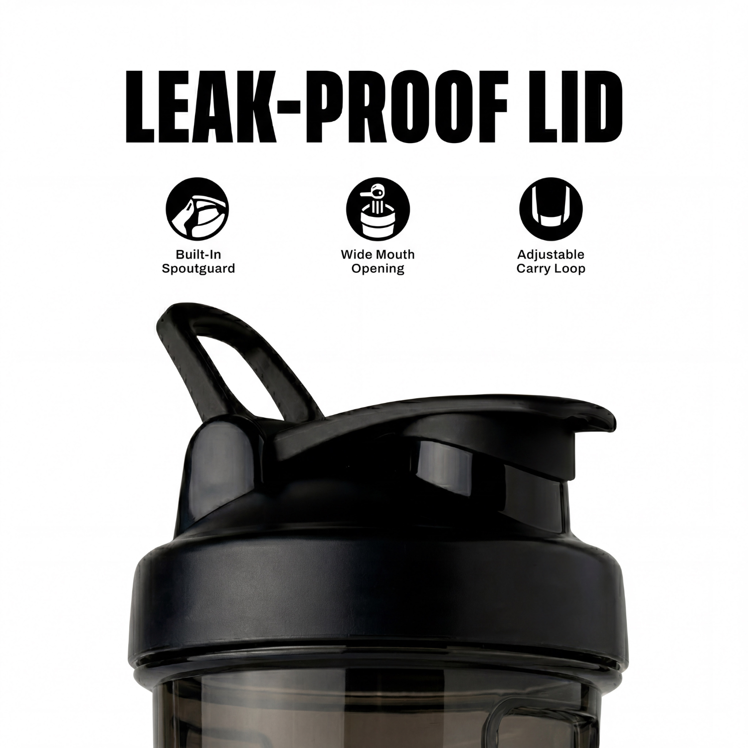 zec-premium-shaker-eiwei-shaker-500-ml-schwarz-transparent image 2