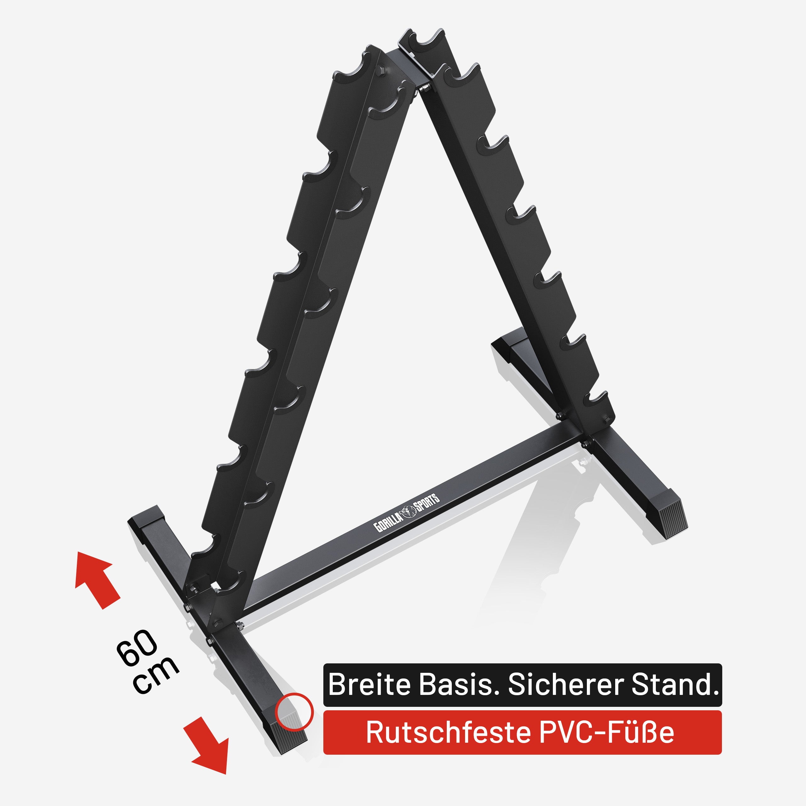 gyronetics-e-series-kurzhantelst-nder-schwarz-300-kg-12-ablagen image 4