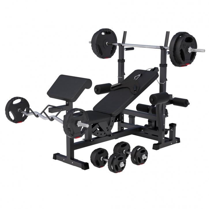gyronetics-e-series-kraftstation-universal-mit-hantelset-100kg image 3