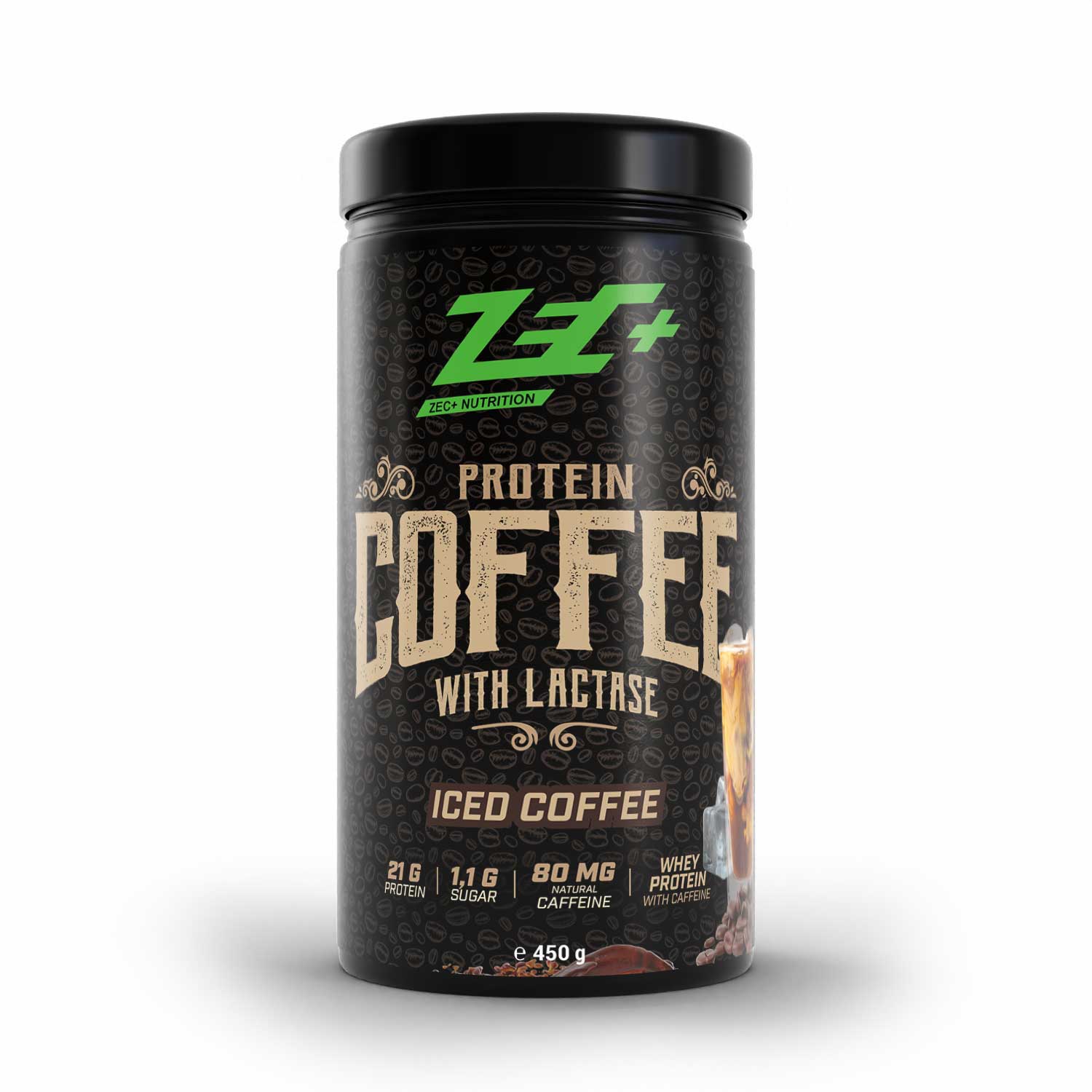 zec-protein-coffee-pulver-450g-salted-caramel-koffein image 4