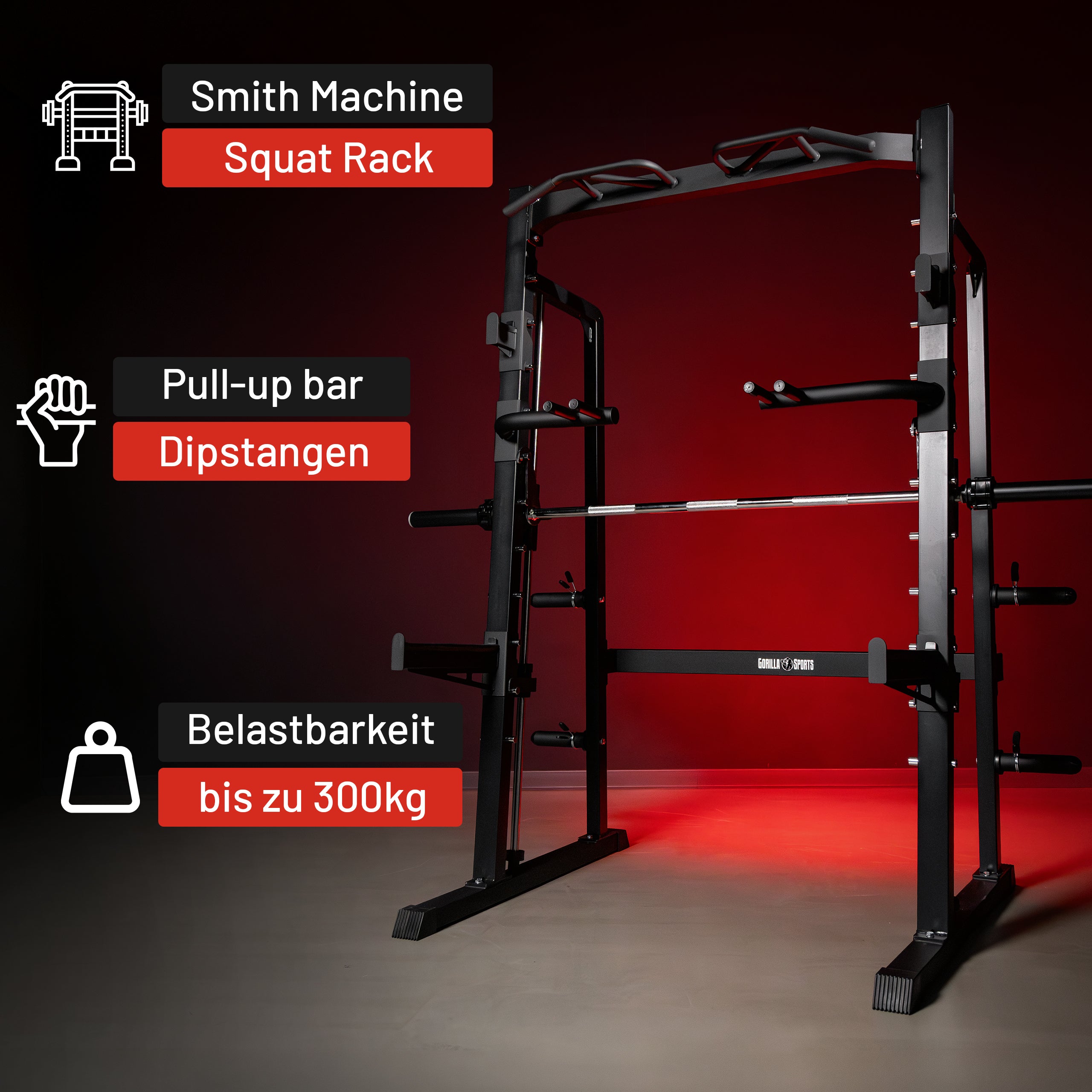 gyronetics-e-series-smith-machine-half-rack image 3